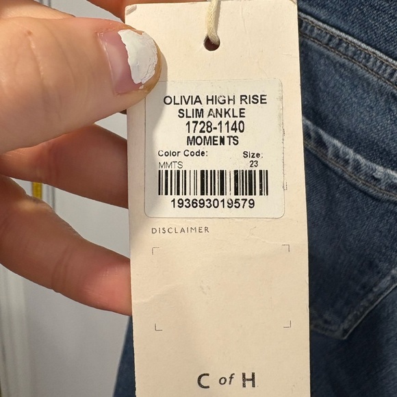 NWT- Citizins of humanity - OLIVIA HIGH RISE SLIM JEAN - Picture 9 of 13